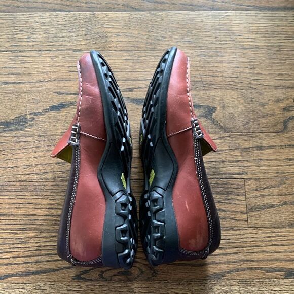 Cole Haan red leather slip on oxford style loafers size 5.5 - Picture 5 of 11